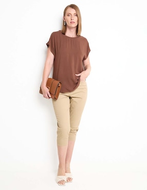Blusa manga corta para mujer