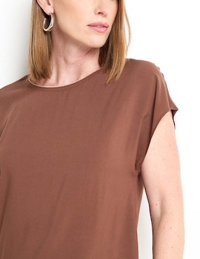 Blusa manga corta para mujer