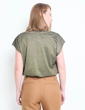 Blusa manga corta para mujer