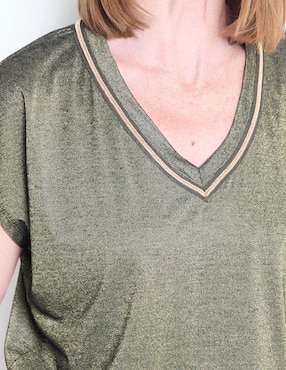 Blusa manga corta para mujer