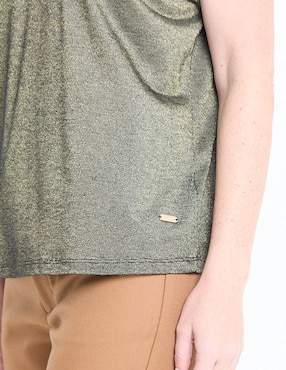 Blusa manga corta para mujer