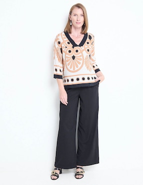Blusa manga 3/4 para mujer
