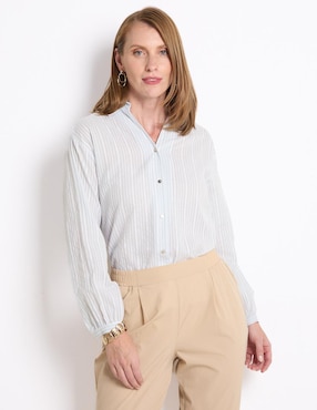 Blusa manga larga para mujer