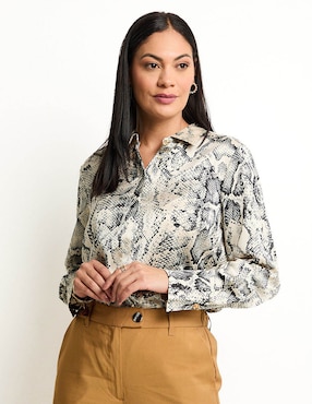 Blusa manga larga para mujer