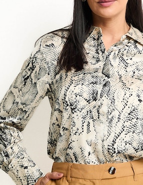 Blusa manga larga para mujer