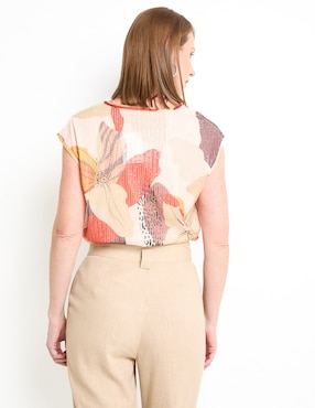 Blusa manga corta para mujer