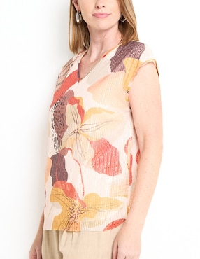 Blusa manga corta para mujer