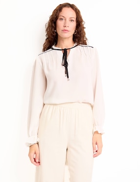 Blusa manga larga para mujer