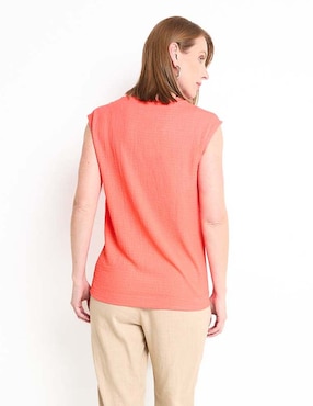 Blusa manga corta para mujer