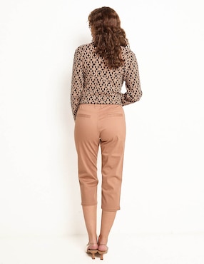 Pantalón capri La Mode slim para mujer