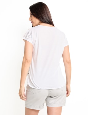 Blusa manga corta para mujer