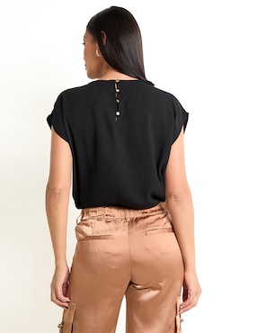 Blusa manga corta para mujer