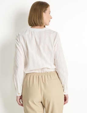 Blusa manga larga para mujer
