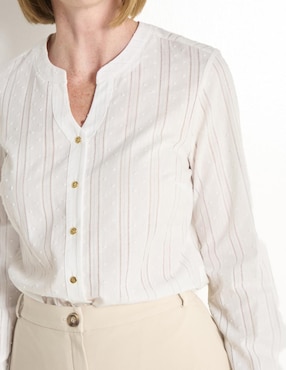 Blusa manga larga para mujer