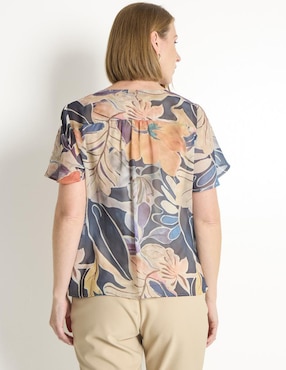 Blusa manga corta para mujer
