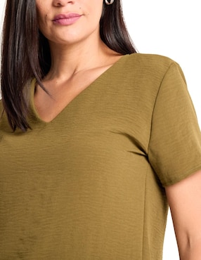 Blusa manga corta para mujer