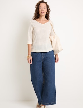 Blusa manga 3/4 para mujer