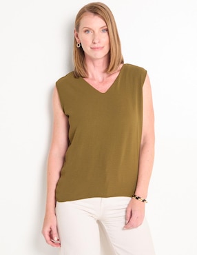 Blusa manga corta para mujer