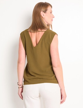 Blusa manga corta para mujer