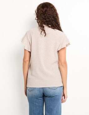 Blusa manga corta para mujer
