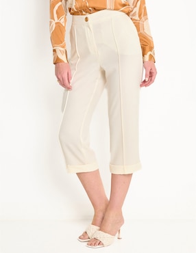 Pantalón capri slim para mujer