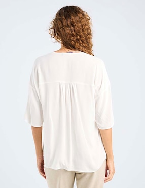Blusa La Mode manga al codo para mujer
