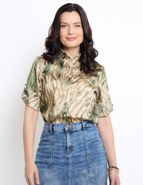 Blusa manga 3/4 para mujer