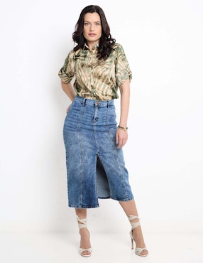 Blusa manga 3/4 para mujer