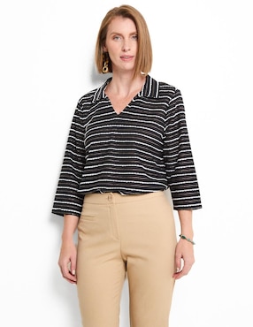 Blusa manga 3/4 para mujer