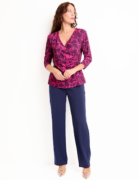 Blusa manga 3/4 para mujer