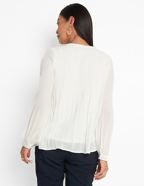 Blusa manga larga para mujer