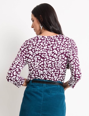 Blusa manga 3/4 para mujer