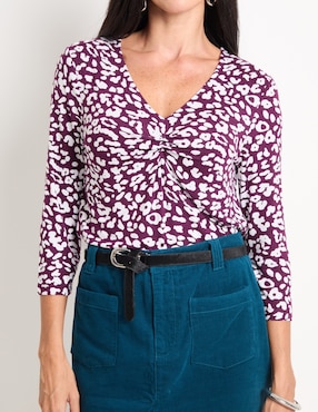 Blusa manga 3/4 para mujer