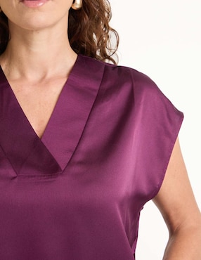 Blusa manga corta para mujer