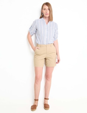 Blusa manga al codo para mujer
