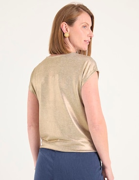 Blusa manga corta para mujer