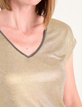 Blusa manga corta para mujer