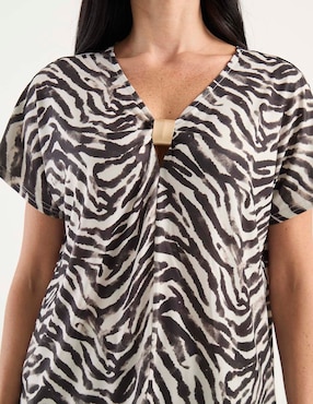 Blusa manga corta para mujer