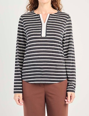 Blusa manga larga para mujer