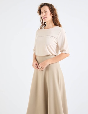 Blusa La Mode manga 3/4 para mujer