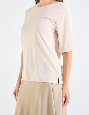 Blusa La Mode manga 3/4 para mujer