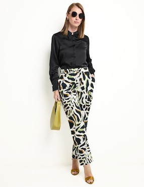 Pantalón La Mode straight para mujer