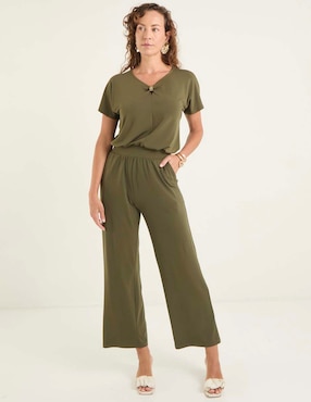 Pantalón easy pant La Mode amplio para mujer