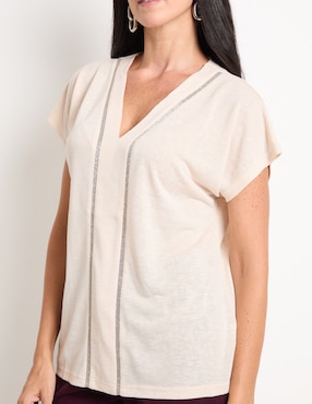 Blusa manga corta para mujer