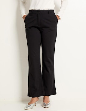 Pantalón de vestir La Mode straight para mujer