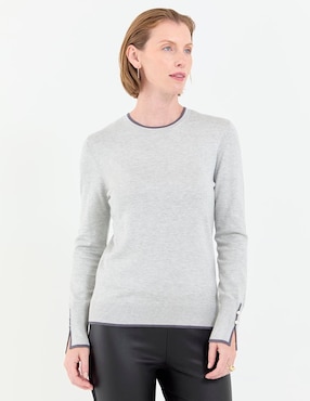 Suéter La Mode cuello redondo para mujer