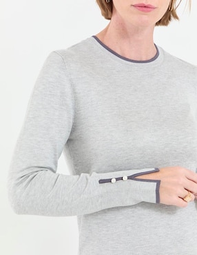 Suéter La Mode cuello redondo para mujer