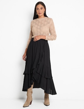 Suéter La Mode cuello redondo para mujer