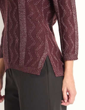 Suéter La Mode cuello V para mujer