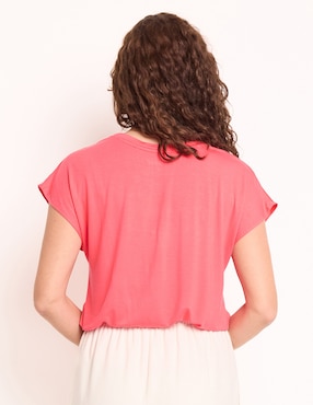 Blusa manga corta para mujer